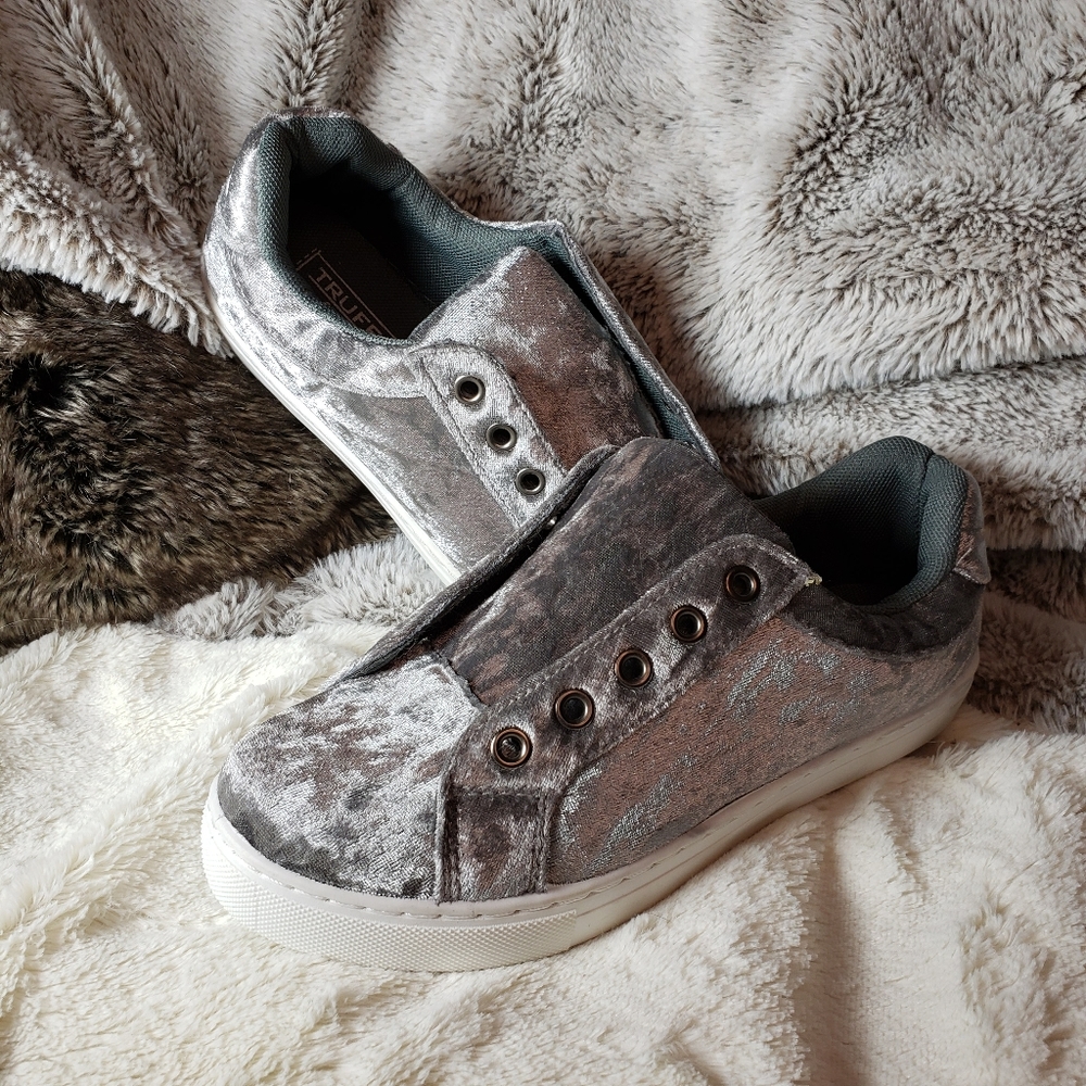 Crushed Velvet Sneakers [NWOT]